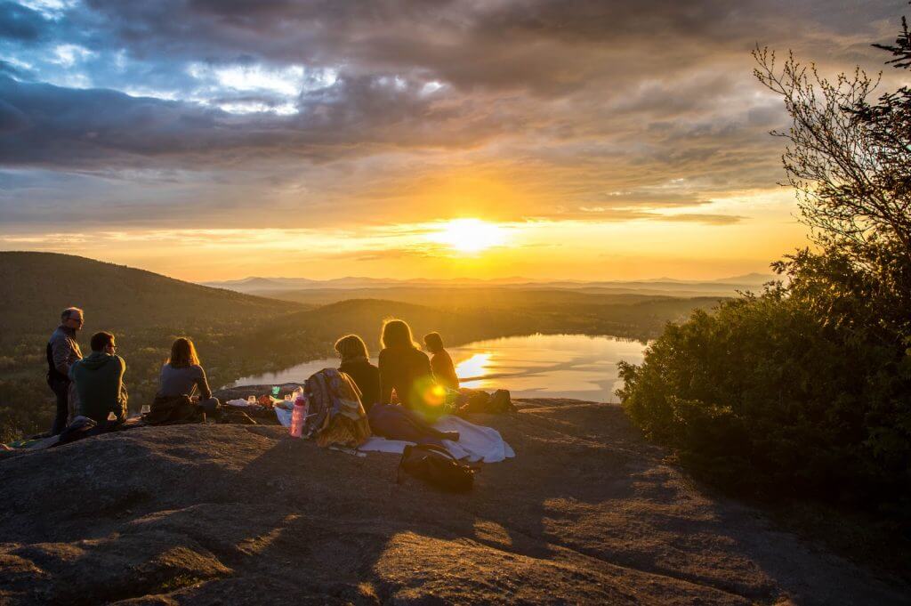 Photograph of a camping trip funded by grants for 501c3 religious organizations.