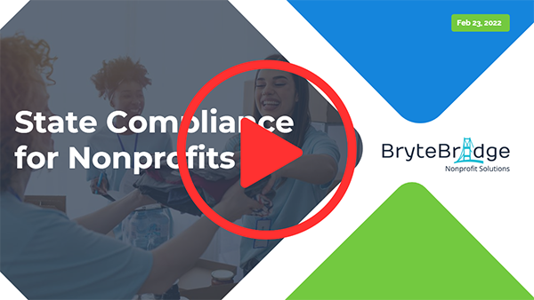 State Compliance for Nonprofits by BryteBridge.com